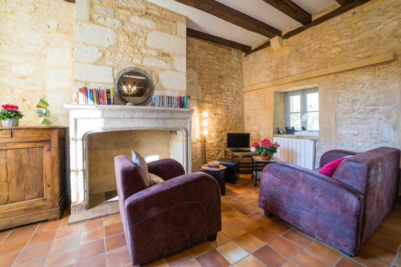 Au Coeur De Beynac, Superbe Maison Du 14Eme Siecle Avec Jardin Panoramique Exterior foto